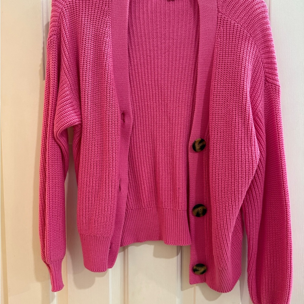 LOFT Vibrant Pink Women's Cardigan